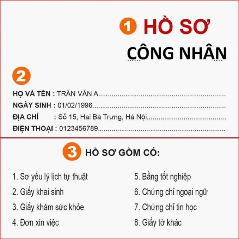 Bìa hồ sơ xin việc và cách viết