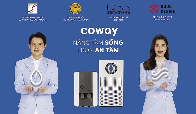 Ca sĩ Đông Nhi cùng Ông Cao Thắng là đại sứ thương hiệu của Coway